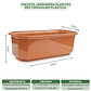 Maceta Jardinera Plantas Rectangular Plástica 40cm Largo - Miniatura 5