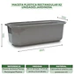 Maceta Plástica Rectangular x2 Unidades Jardinera x40cm De Largo - Miniatura 27