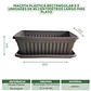 Maceta Plástica Rectangular x 2 Unidades de 45 centímetros Largo Más Plato - Miniatura 16