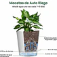 Macetas Autoriego 10cm Con Nivel De Agua Visible x5 Unidades - Miniatura 7