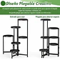 Soporte De Metal Para Plantas Estante Plegable De 6 Niveles - Miniatura 3