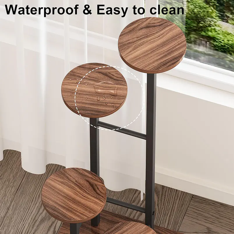 Estante Esquinero De Madera Para 5 Plantas Soporte Interior 3