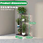 Soporte De Metal Para 5 Plantas Estante De 4 Niveles - Miniatura 3