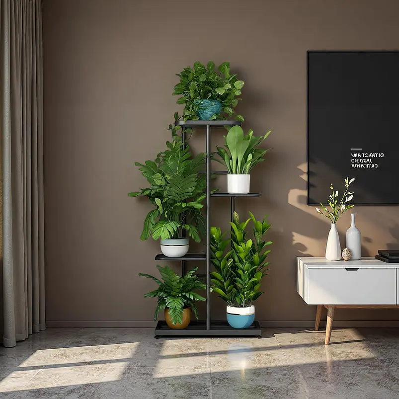 Soporte De Metal Para 5 Plantas Estante De 4 Niveles 4