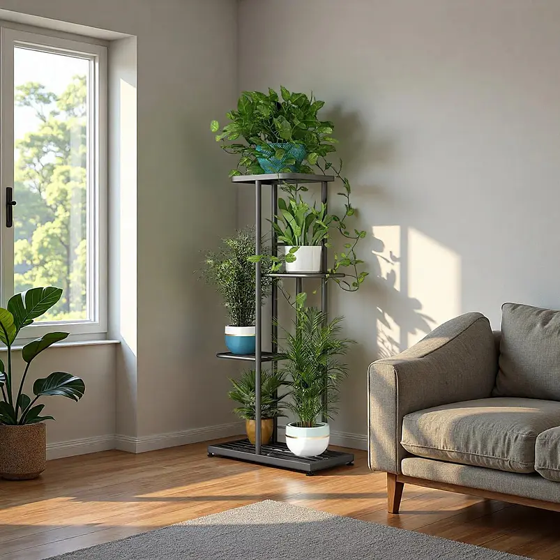 Soporte De Metal Para 5 Plantas Estante De 4 Niveles 7