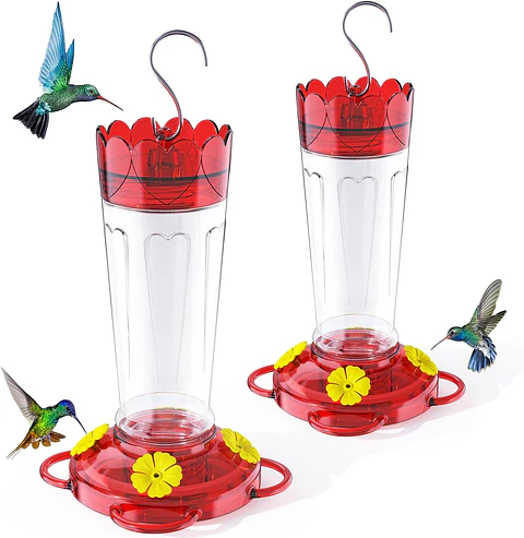 Bebedero Aves Colibríes Plástico Premiun Con Sistemas Antifugas x2 Unidades