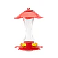 Bebedero Colibríes De Cristal Rojo 300ml Anti-abejas - Miniatura 1