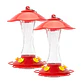 Bebedero Colibríes De Cristal Rojo 300ml Anti-abejas - Miniatura 2