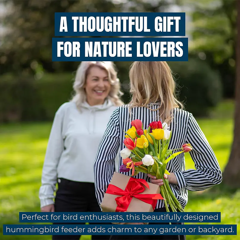 Bebedero Colibríes De Cristal Rojo 300ml Anti-abejas 9