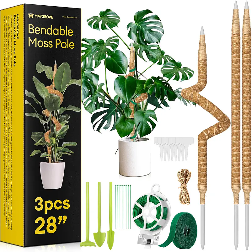 Tutores De Coco X3 Flexibles 71cm Para Plantas Trepadoras 1