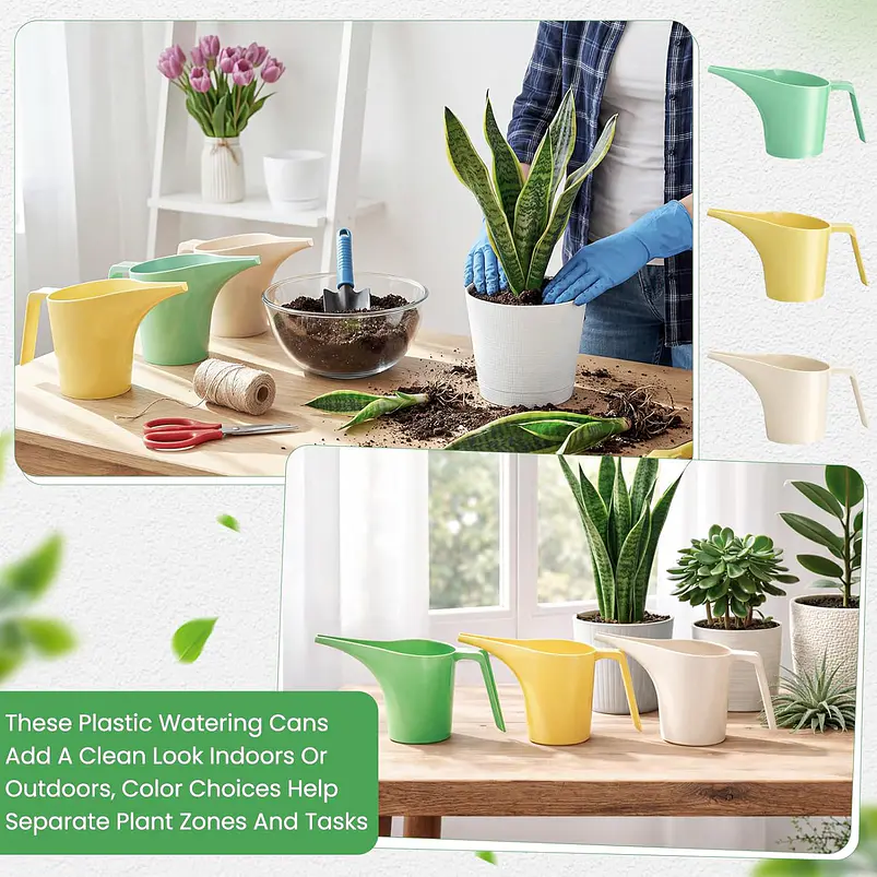 Regadera Jardín 1 Litro Ligera Para Plantas Interior y Exterior 5