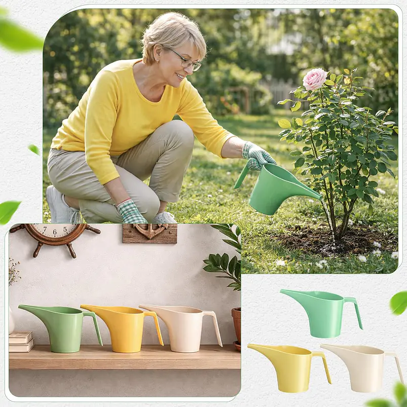 Regadera Jardín 1 Litro Ligera Para Plantas Interior y Exterior 6