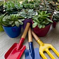 Set Básico de Herramientas Jardinería Niños Metálicos x3 piezas - Miniatura 1