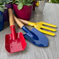 Set Básico de Herramientas Jardinería Niños Metálicos x3 piezas - Miniatura 2