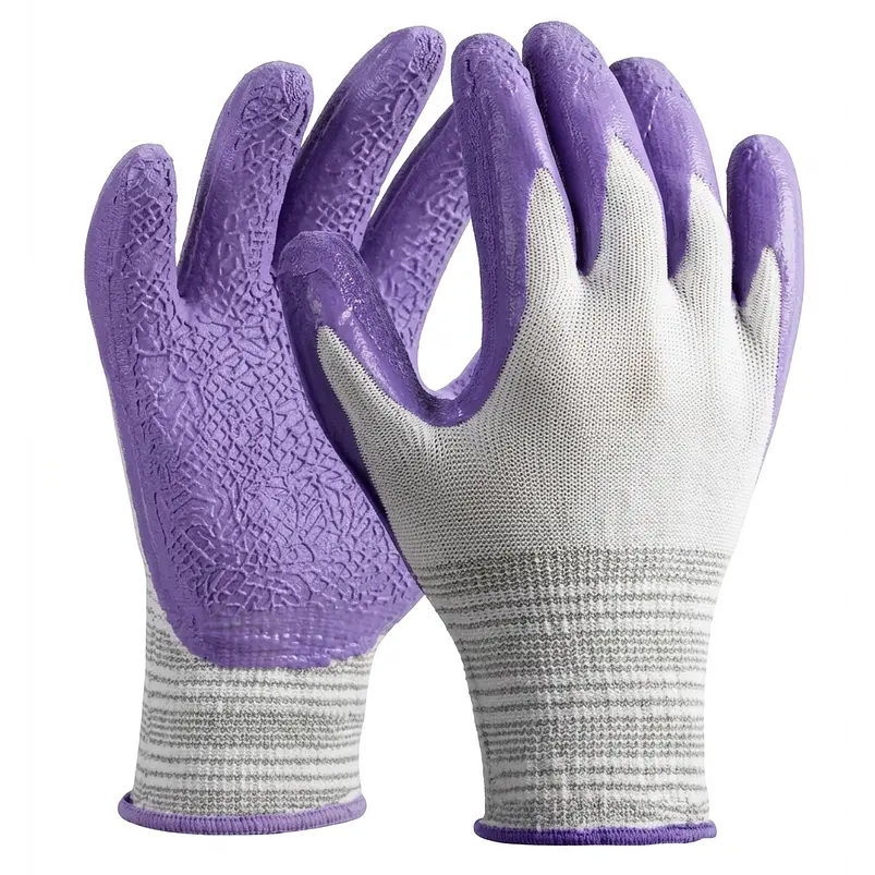 Guantes de Proteccion Jardinería x01 Par Unisex Caucho Transpirable S-M 4