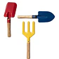 Set Esencial de Herramientas Jardinería Para Niños Metálicos x3 piezas - Miniatura 3