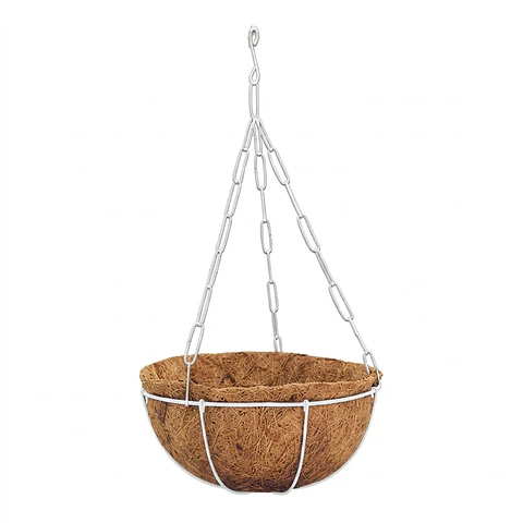 Canasta De Colgar Para Plantas Más Nido De Coco x32 Centímetros Diámetro.