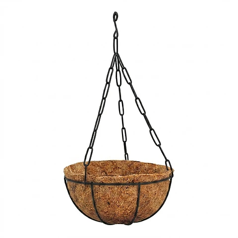 Canasta De Colgar Para Plantas Más Nido De Coco x32 Centímetros Diámetro.