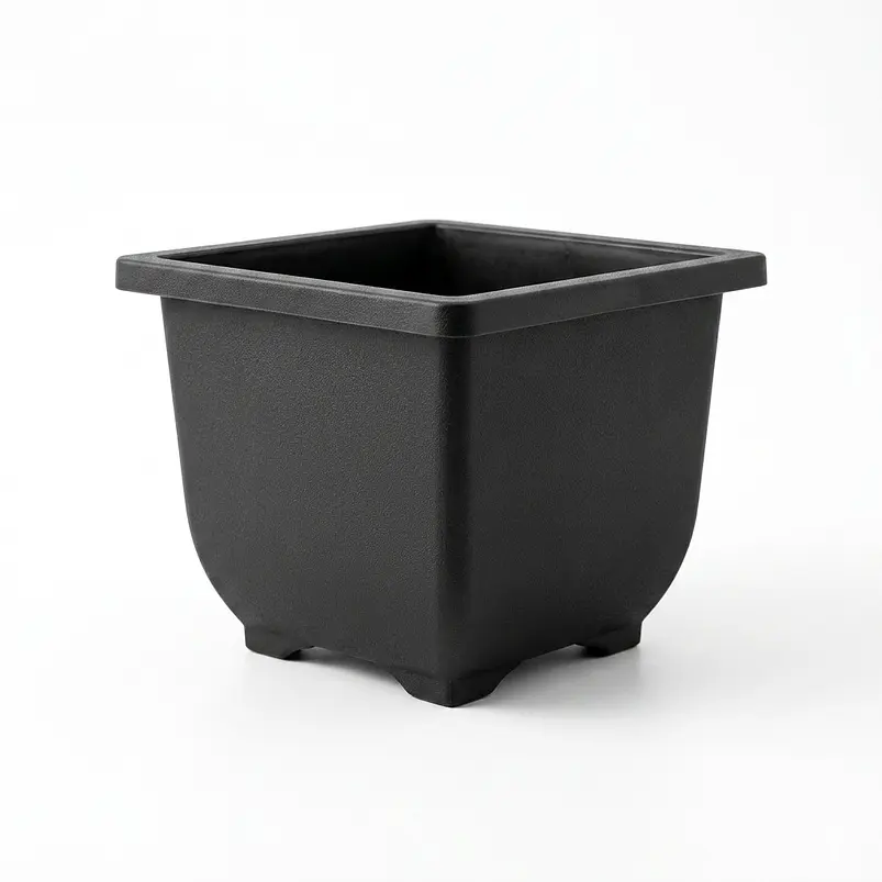 Maceta Plástica de Bonsái Cuadrada 13cm Ancho x 10cm Alto 1