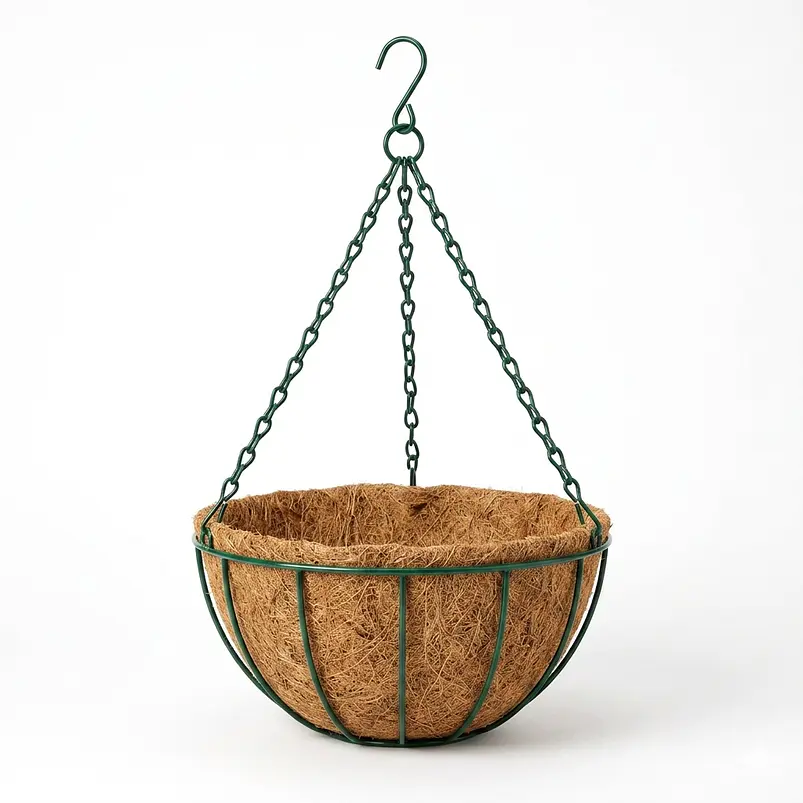 Canasta De Colgar Para Plantas Más Nido De Coco x24 Centímetros Diámetro 6
