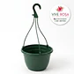 Maceta plástica de colgar para plantas de 20cm diámetro - Miniatura 4