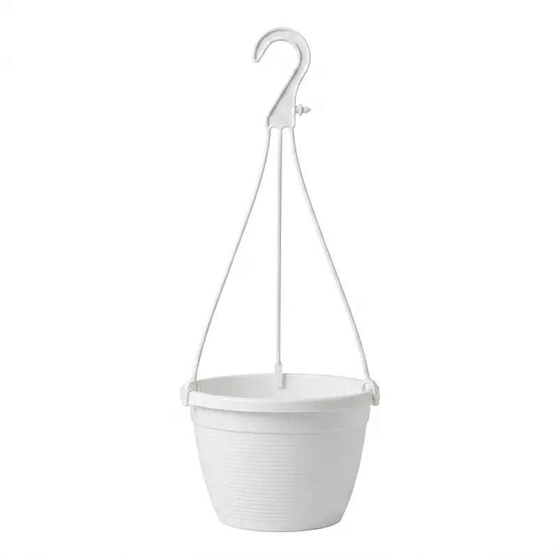 Maceta plástica de colgar para plantas de 20cm diámetro 6