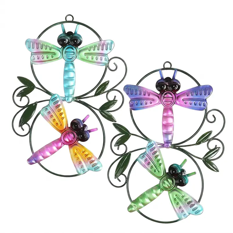 Set Figuras Libelulas x2 Unidades Decorativas de Pared y Jardín 1