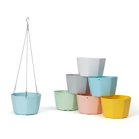 Maceta Plástica De Colgar Para Plantas de 25cm Diámetro