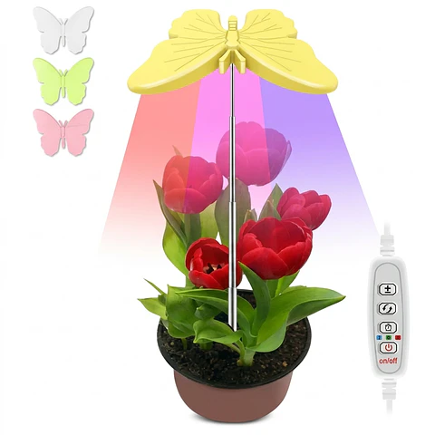  Luz Led Cultivo y Crecimiento Para Plantas en Macetas 10w Tipo Sombrilla Mariposa 
