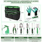 Kit Herramientas Jardinería x9 Acero Inoxidable Resistente - Miniatura 2