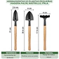 Herramientas x3 Plantas Pequeñas Madera Palín Rastrillo Pala - Miniatura 2
