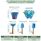 Kit Herramientas Para Niños de Jardinería, Huerto y Siembra - Miniatura 2