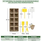 Kit Siembra x16 Bandejas Biodegradable 160 celdas Más Herramienta - Miniatura 2