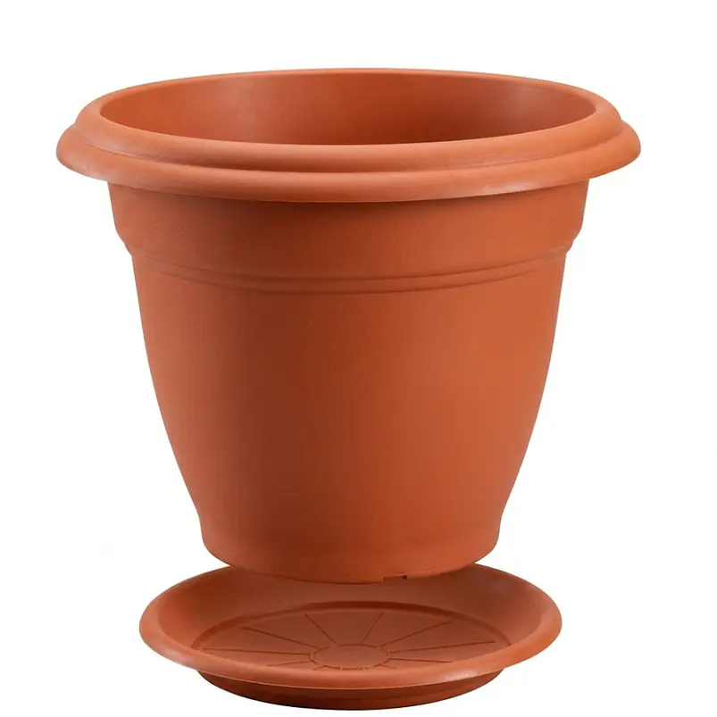 Maceta Clásica Para Plantas Más Plato Wengue 50cm Diámetro  3