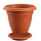 Maceta Clásica Para Plantas Más Plato Wengue 50cm Diámetro  - Miniatura 3