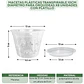 Macetas Plásticas Transpirable 10cm Diámetro Para Orquídeas x8 unidades con Platillo - Miniatura 2