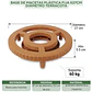 Base de Macetas Plástica Fija x27cm Diámetro Terracota - Miniatura 2
