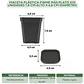 Maceta Plástica Firme Más Plato x10 Unidades 7.62cm Alto x7cm Diámetro - Miniatura 2