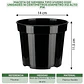 Maceta de Siembra Tipo Vivero x100 unidades 14 centimetros Diámetro x12 Alto P14 - Miniatura 2