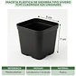Maceta Plástica De Siembra Tipo Vivero 7cm Cuadrada x25 unidades - Miniatura 4