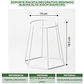 Soporte Maceta Decorativo Redondo 18,5cms Alto x13cm Diámetro  - Miniatura 2