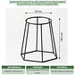 Soporte Maceta Decorativo Redondo 18,5cms Alto x13cm Diámetro  - Miniatura 4