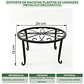 Soporte De Macetas Plantas X2 Unidades Metalico Decorativo - Miniatura 2