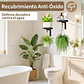 Set 2 Soportes Pared Con Ganchos Plantas Metal Resistente - Miniatura 5