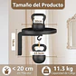Set 2 Soportes Pared Con Ganchos Plantas Metal Resistente - Miniatura 2