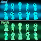 Figura Aliens Luminoso Decorativo Terrario Jardin Hadas x10 piezas - Miniatura 9
