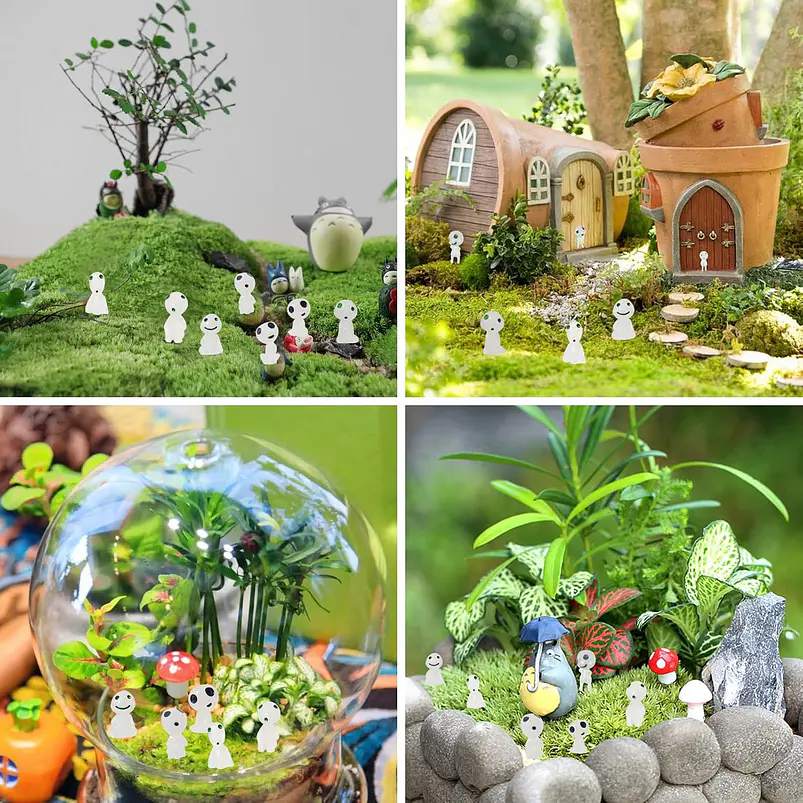 Figura Aliens Luminoso Decorativo Terrario Jardin Hadas x10 piezas 8