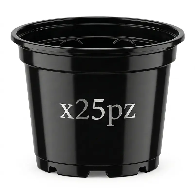 Maceta de siembra tipo vivero x25 unidades 14cm diámetro x12cm alto P14 1