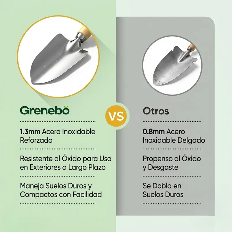Set Herramientas de Jardinería Premium Con Soporte de Pared 5
