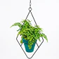 Soporte de Plantas Diseño Rombo Para Macetas Colgante 48cms Alto x 13cm Diámetro - Miniatura 1